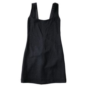 Versace Black Tweed Low Back Cocktail Dress 38